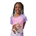 thumbnail image 6 of Saint Eve Kids Girls 2 Pack Nightgowns, Short Sleeve 2 Piece Soft Jersey Sleep Shirt - Peach Bee Purple Cat, Medium, 6 of 6