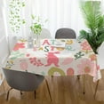 thumbnail image 6 of Coolnut Easter Bunny Eggs Tablecloth, Waterproof Washable Polyester Square Table Cover, Durable Tablecloth for Kitchen Dining Table Party Decor, 60"X 90", 6 of 7