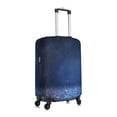 thumbnail image 3 of Haiem Retro Blue Glitter Luggage Cover Printed Suitcase Covers for Luggage Elastic Washable Suitcase Protector Fits 18-32 Inch Luggage-X-Large, 3 of 9