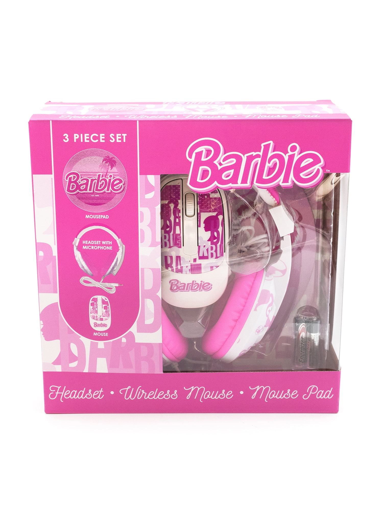 Barbie 3 Piece outlet Set - Headphones, Mouse Pad and Mouse