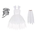 thumbnail image 4 of Disfraz de novia de Halloween para niñas, atuendo de Halloween para regalos de fiesta, juego de rol 120 centímetros, 4 of 8