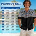 thumbnail image 4 of Psesaysky Couples Matching Hawaiian Outfit Butterfly Flower Print Mens Short Sleeve Shirts or Womens Sleeveless Tank Sundress with Pockets Beach Vacation Outfit Plus Size-2XL, 4 of 7