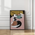 thumbnail image 3 of Croissant et caf&eacute; au lait Framed Art Modern Wall Decor, 3 of 15