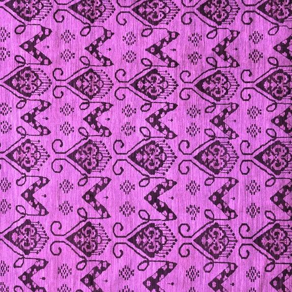 Ahgly Company Indoor Square Abstract Purple Modern Area Rugs, 4' Square