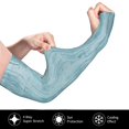 thumbnail image 2 of Balery Turquoise Wooden1 Mangas Refrescantes para Brazos para Hombre y Mujer – Transpirables y Absorbentes de Humedad para Mujeres, Hombres y Niños, 2 of 7