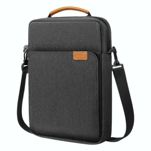 HJQEQVD 13.3 Inch Laptop Shoulder Bag Carrying Case for Macbook Air 13" M4 M3 M2 A3420 A3113/ MacBook Pro 14 M4 M3 M2 M1/ 13" iPad Pro M4/ iPad Air M3 M2 2025, Vertical Laptop Sleeve Handbag, Black