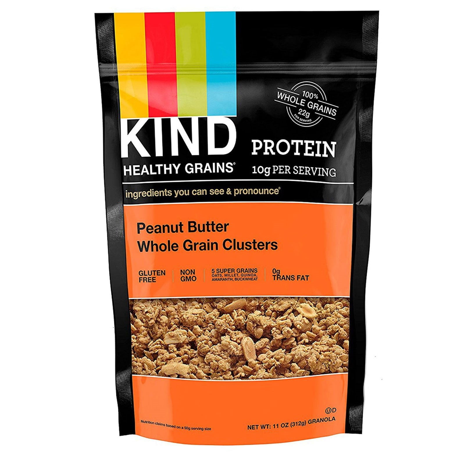 KIND Bars, Healthy Grains, Peanut Butter Whole Grain Clusters, 11 oz(pack of 1)