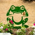 thumbnail image 4 of RealSteel Garden Art - Frogs 3 Pack, "Hear No Evil, See No Evil, Speak No Evil" Yard Decorations (Green), 4 of 10
