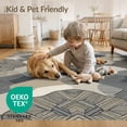 thumbnail image 4 of ODIKA Neutral That Scattered Motifs Transitional Balanced Abstract Foldable Easy Care for Queen Size Bedroom, Under Bed, Master, 4 of 7