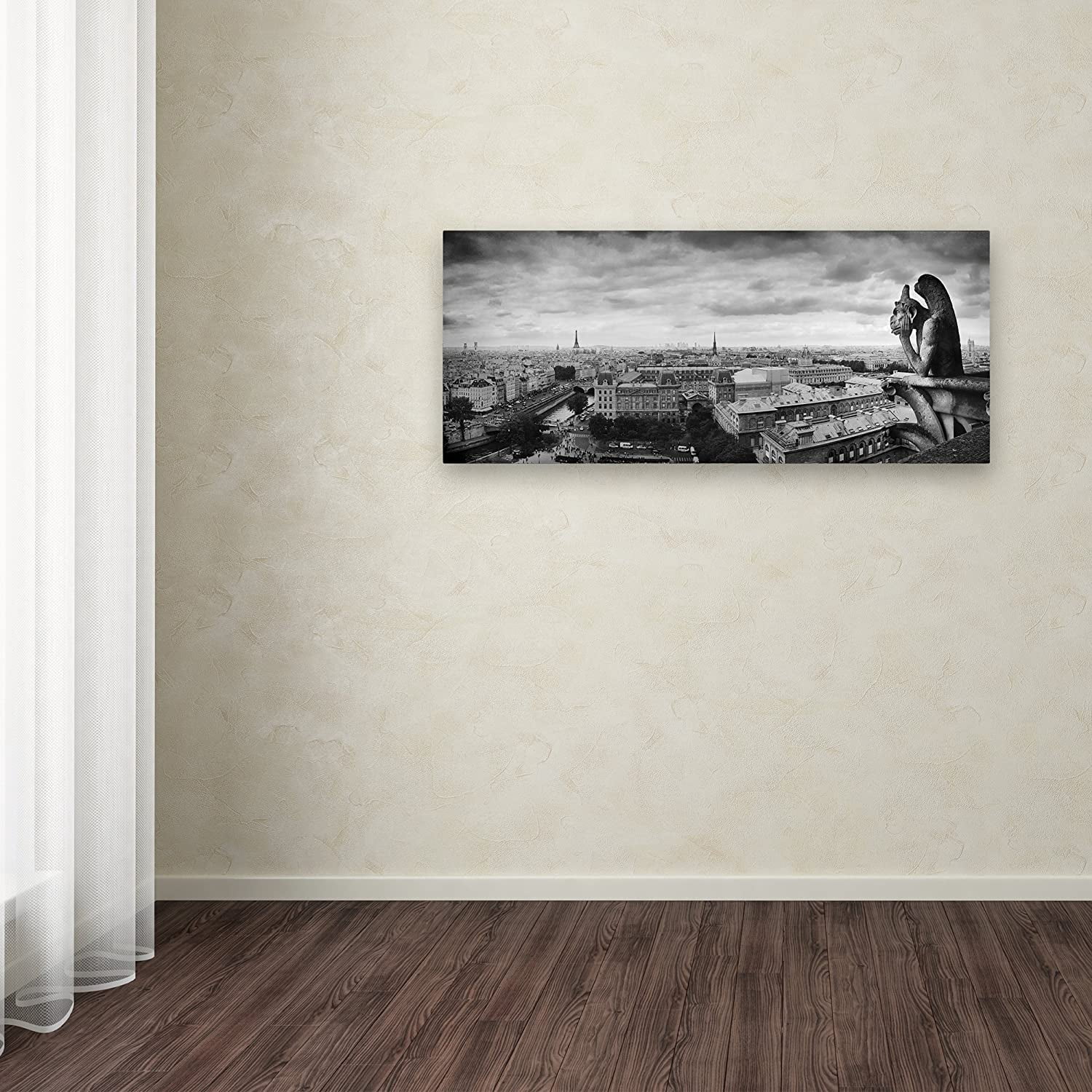 Trademark Fine Art "Boring in Paris" Canvas Art by Moises Levy