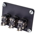 JEGS 11039 3Toggle Switch Panel with Switches Aluminum Construction ON