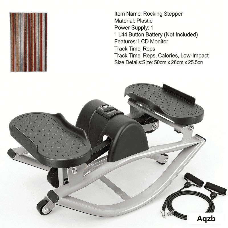 Gymax Steppers for Exercise w/Height-Adjustable Handlebar & Non