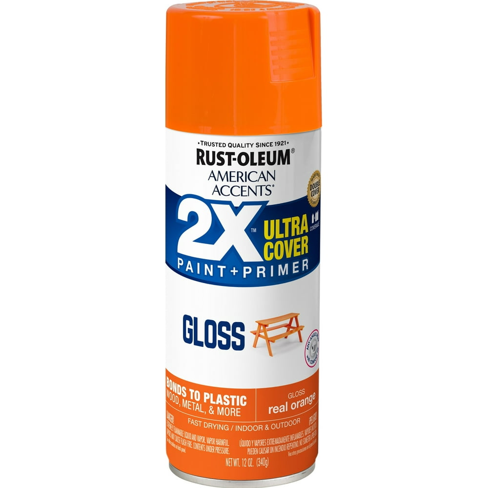 Real Orange, RustOleum American Accents 2X Ultra Cover Gloss Spray