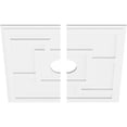 thumbnail image 2 of 28"OD x 5"ID x 9 3/4"C x 1"P Knox Architectural Grade PVC Contemporary Ceiling Medallion, Two Piece, 2 of 11