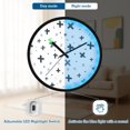 thumbnail image 5 of Indoor 12' Voice-Activated Luminous Decoration Wall Clock With LED Night Light Hand-drawn Crosses, 5 of 8