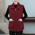 thumbnail image 2 of Srogem Womens Fuzzy Fleece Vest Casual Warm Sleeveless Zip Up Sherpa Vest Jacket with Pockets for Fall/Winter Cozy Vests, 2 of 6