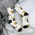thumbnail image 5 of Xecao Honey Bee Insect Pattern Sport Socks for Women and Men Crew Socks Sporty Calf Socks Casual Socks, 5 of 6