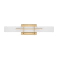 thumbnail image 2 of Gemini 1 - Light Aged Brass Brass Contemporary / Modern - LED Steel Wall Sconce, 2 of 7