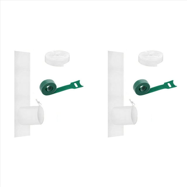 2X Kit de Sellado de Ventana de Aire Acondicionado, Cubierta Inclinable Portátil para Aire Acondicionado, Paño de Salida de Aire Acondicionado de Ventana