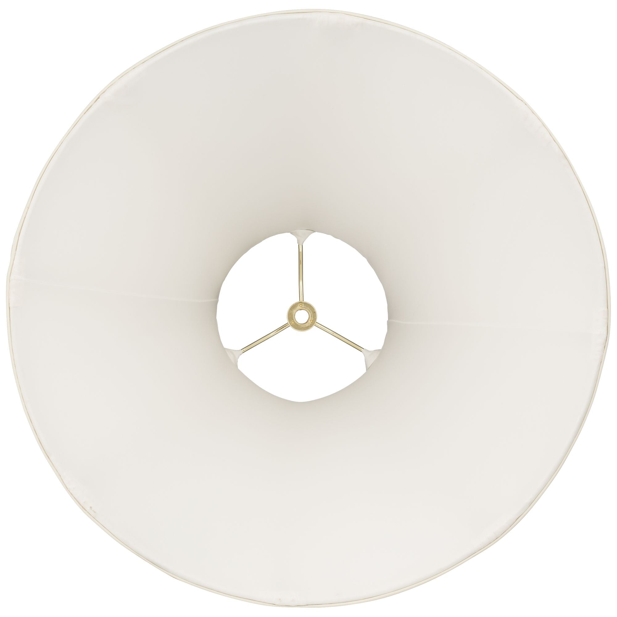 Springcrest Collection Empire Lamp Shade Ivory French Drape Large 6" Top x 17" Bottom x 12" High Spider Harp and Finial Fitting