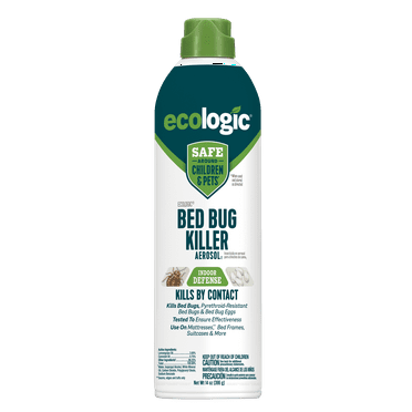 Ecologic Bed Bug Killer, Aerosol Formula Made With Lemongrass and Cornmint Oil, 14 Ounces