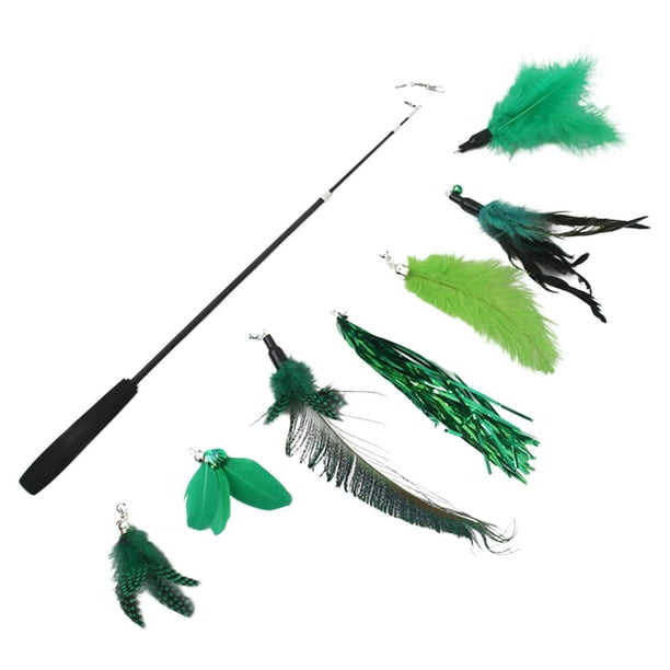 Cat Feather Toy Set Retractable Fishing Pole Exerciser 7