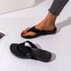 thumbnail image 5 of Chanclas de playa con hebilla de cinturón transpirable de fondo plano para vacaciones de ocio para mujer Wmkox8yii  ytu3585, 5 of 8