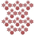 thumbnail image 1 of Navidad Copos de nieve Árbol de Navidad Colgando Inicio Inicio Glitter Artesanías Colgantes Decoración Regalo de vacaciones Niños Niños Red 40 Piezas seitruly HA009993-02B, 1 of 6