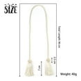 thumbnail image 2 of 4 Pcs Curtain Handmade Tiebacks Decorative Curtain Tiebacks Ropes Tie-Backs Curtain Holdbacks with Tassel for Home and office Window Drapery, 2 of 5