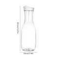 thumbnail image 3 of Plastic Water Carafe with Flip Lid, Clear Pitcher for Iced Tea, Cold Brew & Beverages, 64 Oz Bpa-free Leakproof Container for Refrigerator, Home Kitchen & Bar Use,Vsgery, 3 of 6