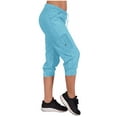 thumbnail image 5 of Men's Linen Pants - Elastic Waist Drawstring Yoga Golf Beach Jogger Sweats Lounge Harem Pants Trousers with Pockets Khaki, 5 of 8