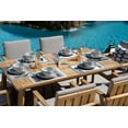 thumbnail image 2 of Laguna 7-Piece Eucalyptus Wood Outdoor Patio Furniture Dining Set w/ Dining Table and 6 Dining Armchairs, 2 of 6