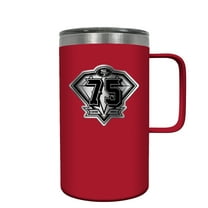San Francisco 49ers 75th Anniversary 18oz. Hustle Scarlet Travel Mug