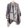 thumbnail image 2 of Femmes Hiver Chaud Surdimensionné Imprimé Couverture Cape Châles Cardigans, 2 of 9