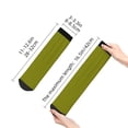 thumbnail image 4 of Rateoe Olive Pattern Quarter Crew Socks,Toe Seamed Ankle Socks,Cotton Cushioned Breathable Athletic Crew Sports Socks, 4 of 7