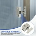thumbnail image 5 of Uxcell Glass Door Pull Handle, Stainless Steel No Drilling Door Clips Pulls Handles Knobs with Screws 1-1/8" Silver, 5 of 7