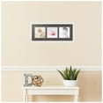 thumbnail image 2 of ArtToFrames Collage Photo Picture Frame with 3 - 6x6 Openings, Framed in White with Chestnut and Black Mats (CDM-3966-66), 2 of 8