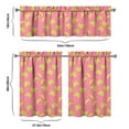 thumbnail image 6 of Kitchen Curtains 36 Inch Short - 3 Panel Set Banana Print, Rod Pocket Window Curtains 100% Polyester, Tropical Fruit Valance for Farmhouse, Cafe, Living Room, Bedroom, Easy Wash, 6 of 6