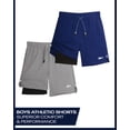thumbnail image 2 of Pack de 2 shorts deportivos 2 en 1 para niño Reebok de secado rápido, 2 of 7