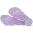 thumbnail image 4 of Havaianas Women's Slim Glitter Flourish Flip Flop Sandals, Purple, Size 7/8, 4 of 4