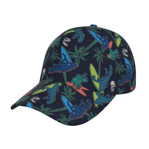 Fotbe Dinosaur Gorro Clásico de Béisbol, Gorra Ajustable con Broche Snapback, Gorro de Exterior de Algodón Suave