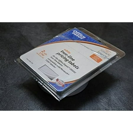 1750 Labels - Office Depot General Purpose Adhesive Pricemarking Labels, White, 1750 Labels/Roll, Pack Of 2, 925PB0009