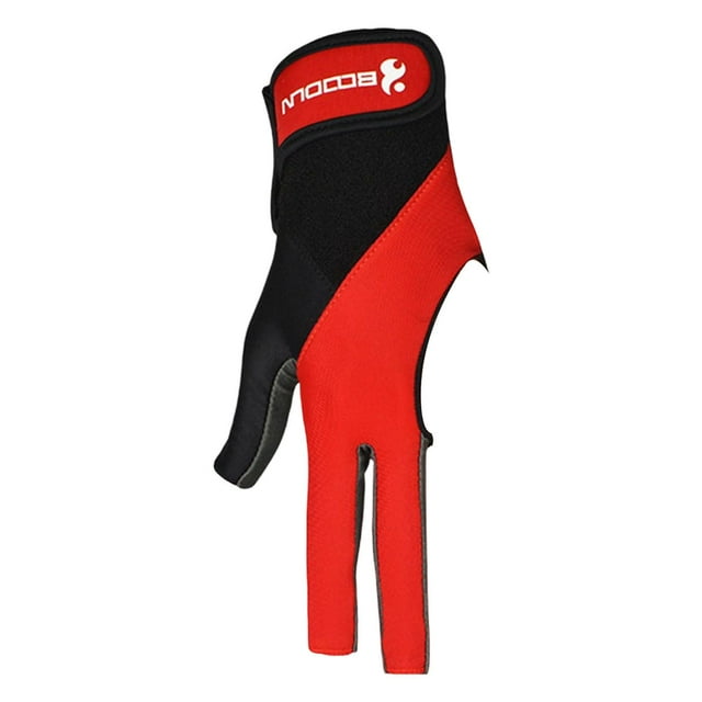 Billiards Three Unisex Non Slip Professional Left Hand Breathable Red