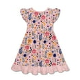 thumbnail image 2 of Millie Loves Lily Girls Pink BTS Floral 2-Pocket Dress, Big Girls,Size 8, 2 of 6