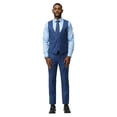 thumbnail image 3 of Mens Windowpane Plaid 3 Piece Suit Set Hybrid Fit Notch Lapel, 3 of 4