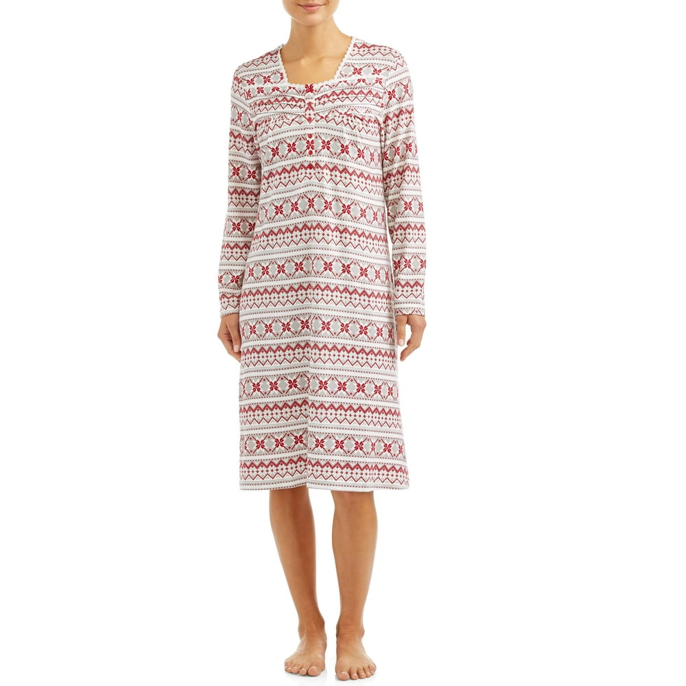 Hanes White Orchid Women's Butter Knit Nightgown