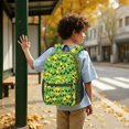 thumbnail image 6 of Alien Head Bright Green Pattern 17" School Backpacks for Teens,Waterproof Oxford Fabric,S-Shape Padded Straps for School,Travel,Hiking,Camping, 6 of 6