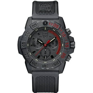 Luminox Men's 45mm Carbon Fiber Case, Grey Dial, Polyurethane Band