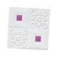 thumbnail image 4 of Panel de pared autoadhesivo 3D Sunnimix techo papel tapiz espuma Blanco Violeta 35x35x0.45cm, 4 of 8