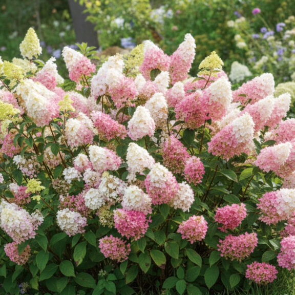 2 Pink White Hydrangea Shrubs Live, Dormant Hydrangea, Starter Plant 6 to 12 Inches